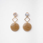 Load image into Gallery viewer, La Luna - Round Drop Earring
