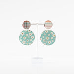 Load image into Gallery viewer, Daisy Blue - Round Earring
