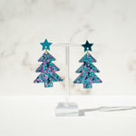 Load image into Gallery viewer, Christmas Tree Colourful Glitter Earring
