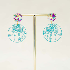 Round Bloom Earring